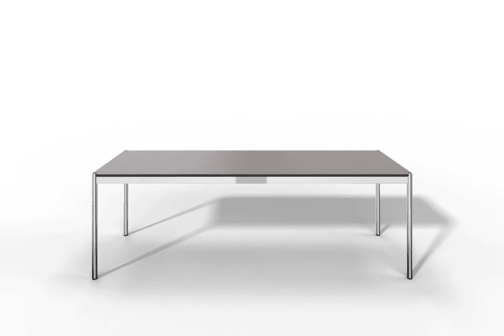 USM Haller Tisch, Tiefe 750 mm, in Kunstharz, aus 4 Farben wählbar, Tischlänge wählbar