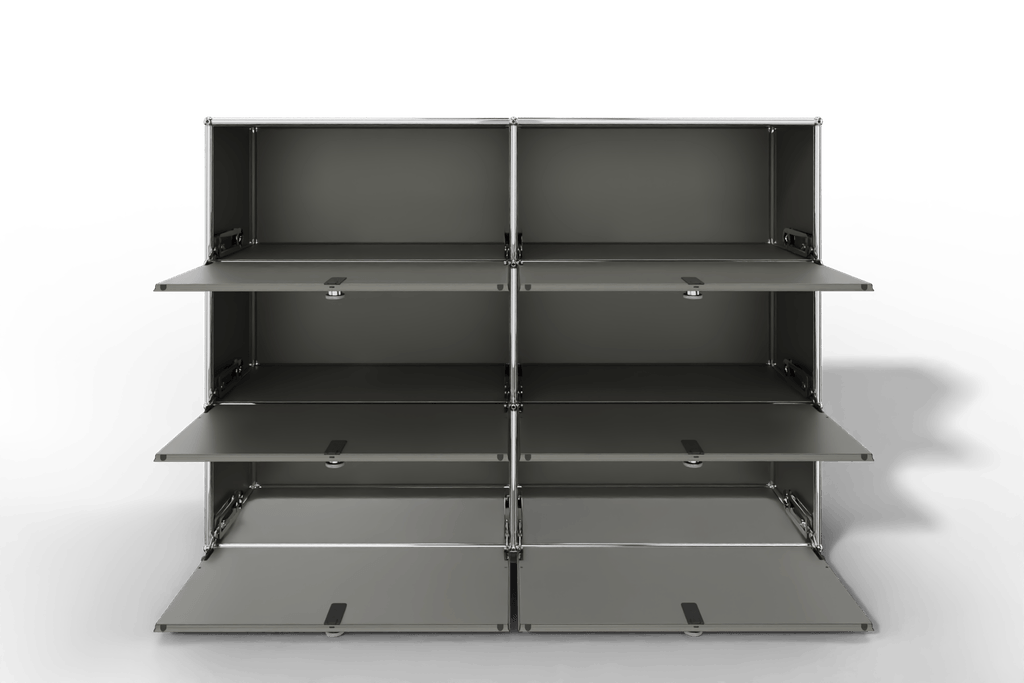 USM Haller Highboard, mit 6 Klapptüren, von Paul Schärer & Fritz Haller Produktbild