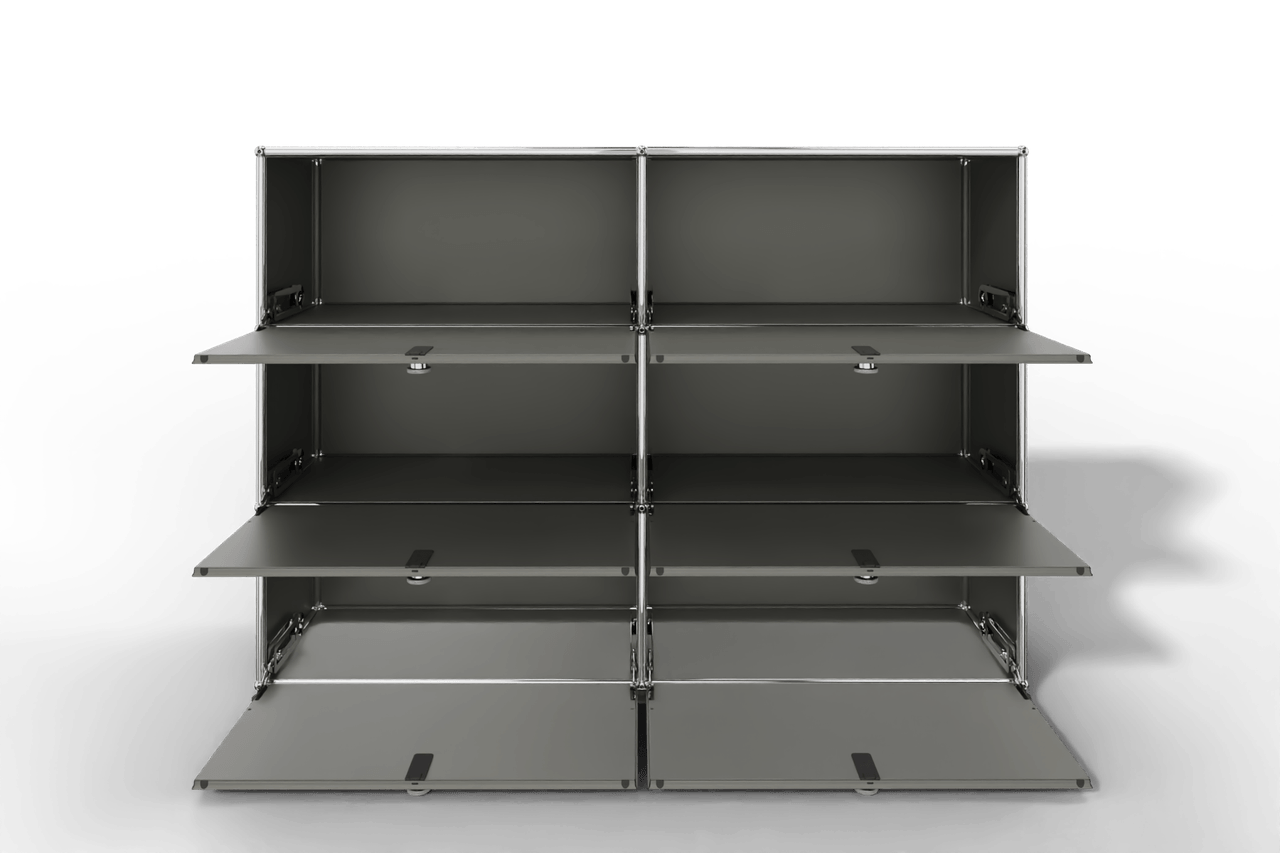 USM Haller Highboard, mit 6 Klapptüren, von Paul Schärer & Fritz Haller Produktbild