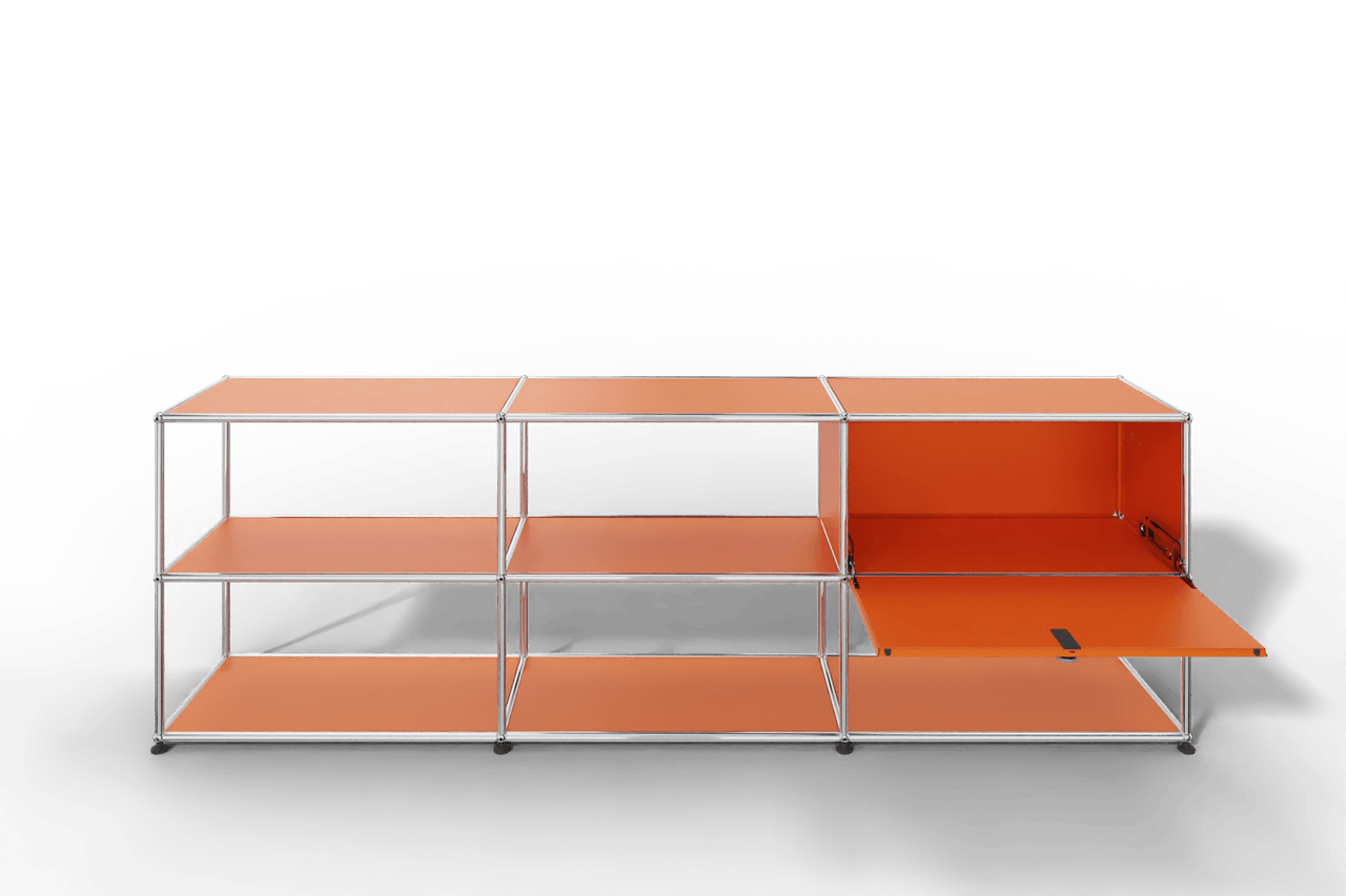 USM Haller Sideboard offen mit einer Klapptüre Produktbild