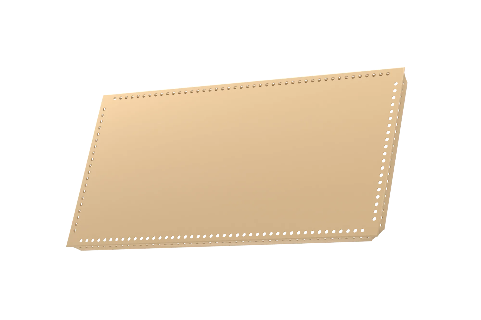 USM Haller Tablar Gelocht Beige 500x250 Produktbild