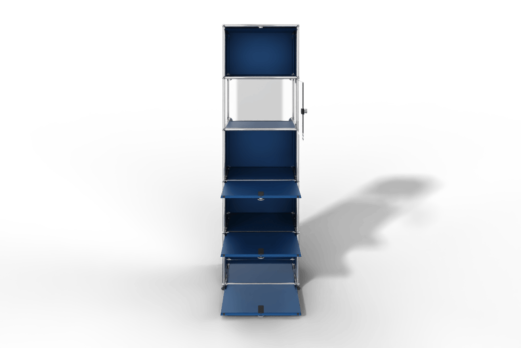 USM Haller schmales Regal mit Glasabteil Produktbild