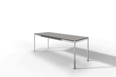 USM Haller Tisch, Tiefe 750 mm, in Fenix, aus 3 Farben wählbar, Tischlänge wählbar Produktbild