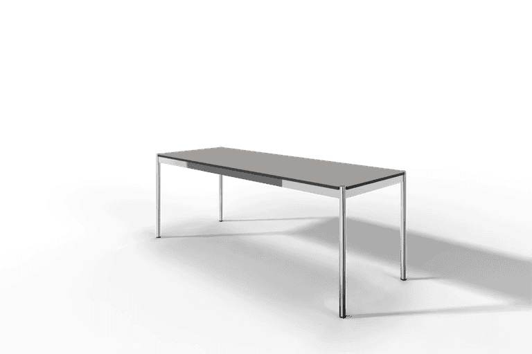 USM Haller Tisch, Tiefe 750 mm, in Fenix, aus 3 Farben wählbar, Tischlänge wählbar Produktbild