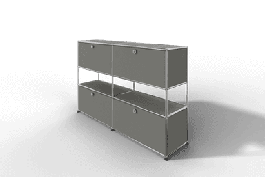 USM Haller Highboard mit 4 Klapptüren und offener Ebene Produktbild