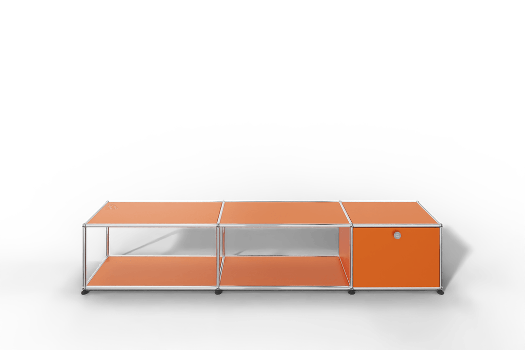USM Haller Lowboard, mit 1 Klapptüre, von Paul Schärer & Fritz Haller