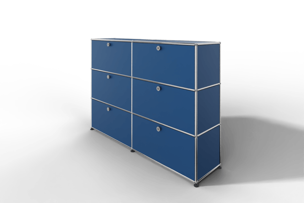 USM Haller Highboard, mit 6 Klapptüren, von Paul Schärer & Fritz Haller Produktbild