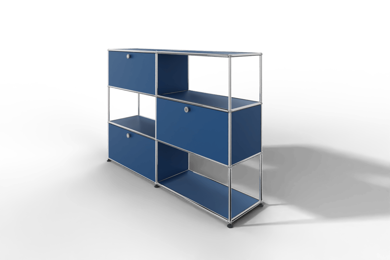 USM Haller Highboard/Raumteiler, 3 offene Elemente, 3 Klapptüren Produktbild