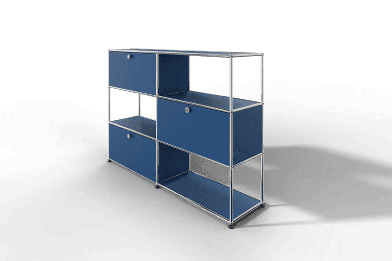 USM Haller Highboard/Raumteiler, 3 offene Elemente, 3 Klapptüren Produktbild