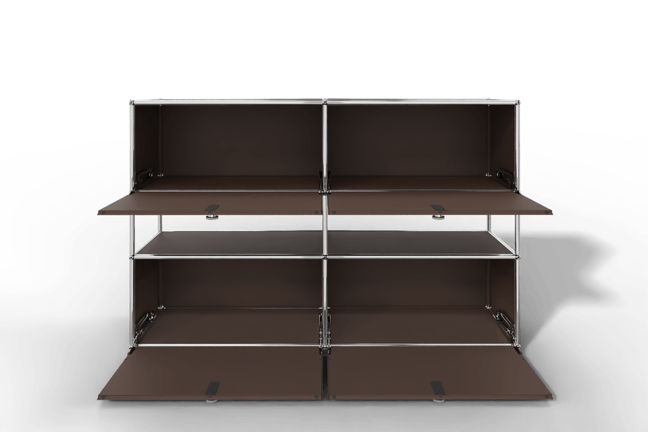 USM Haller Highboard mit 4 Klapptüren und offener Ebene Produktbild
