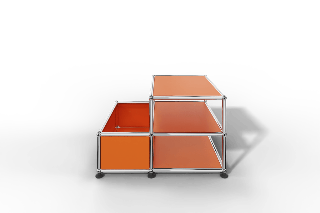 Kleiner Beistelltisch mit 2 Fächern und Abstellfach Produktbild