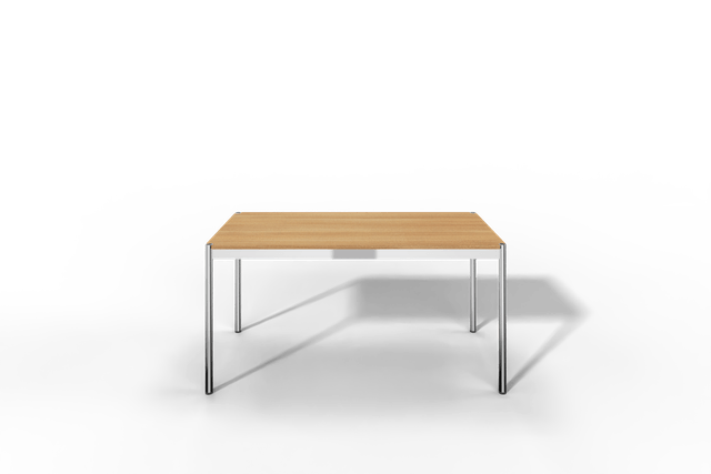 USM Haller Tisch, Tiefe 750 mm, Holz furniert, geölt / lackiert, Oberfläche wählbar, Länge wählbar