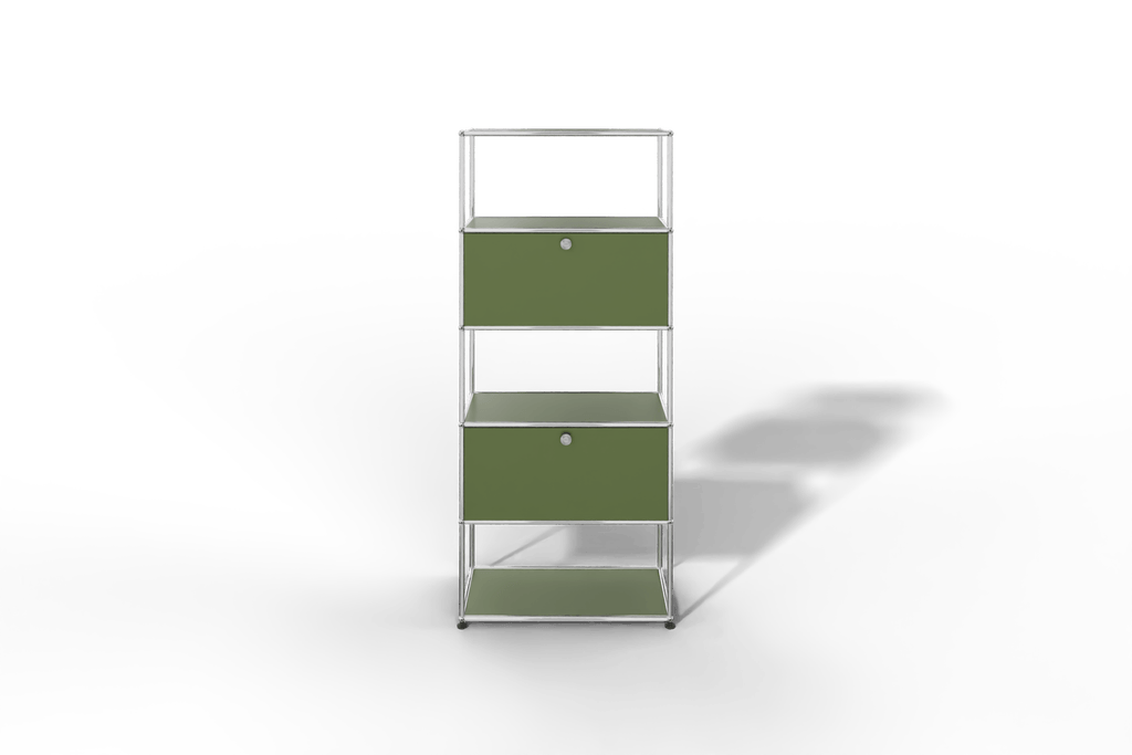 USM Haller Regal mit 2 geschlossenen Fächern und 3 offenen Fächern