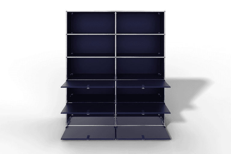USM Haller Schrank/Regal mit 6 Klapptüren und offenen Fächern. Produktbild