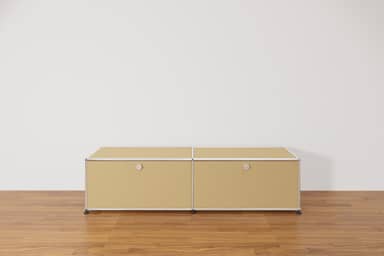 USM Haller Lowboard mit 2 Klapptüren in Beige Ausstellungsstück Produktbild