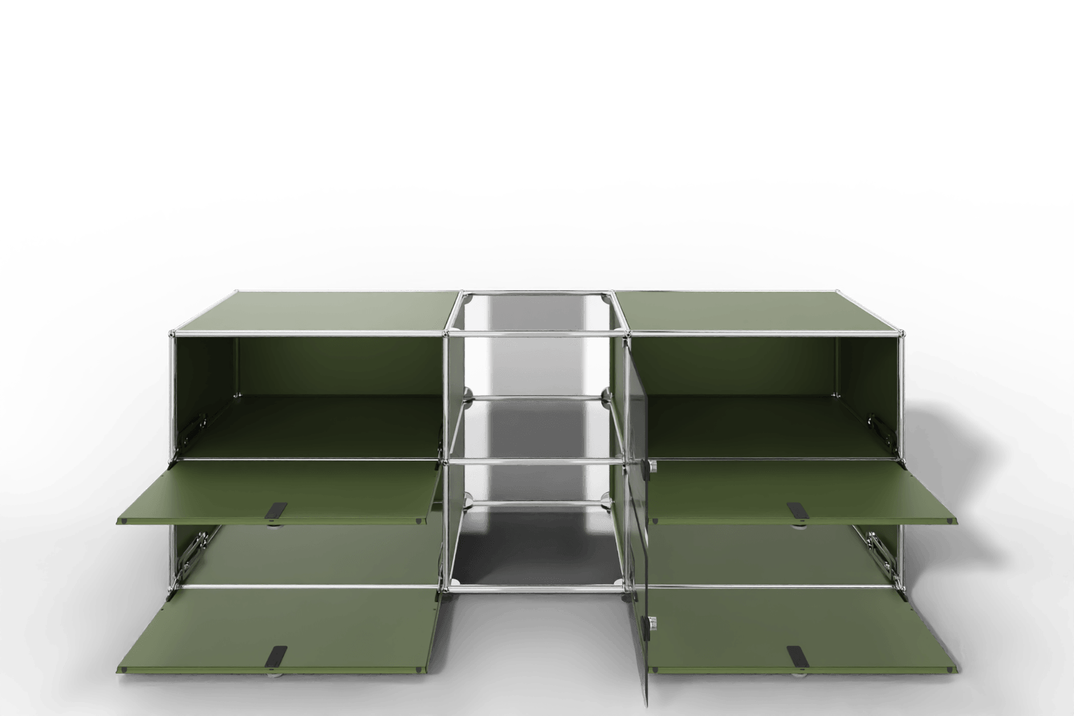 USM Haller Sideboard mit Vitrinen-Element Produktbild