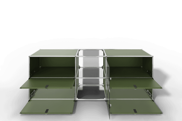USM Haller Sideboard mit Vitrinen-Element Produktbild