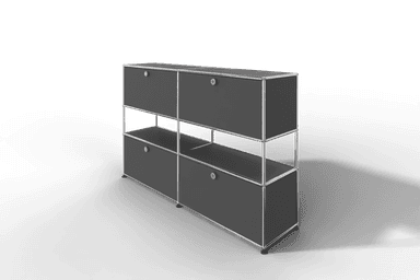USM Haller Highboard mit 4 Klapptüren und offener Ebene Produktbild