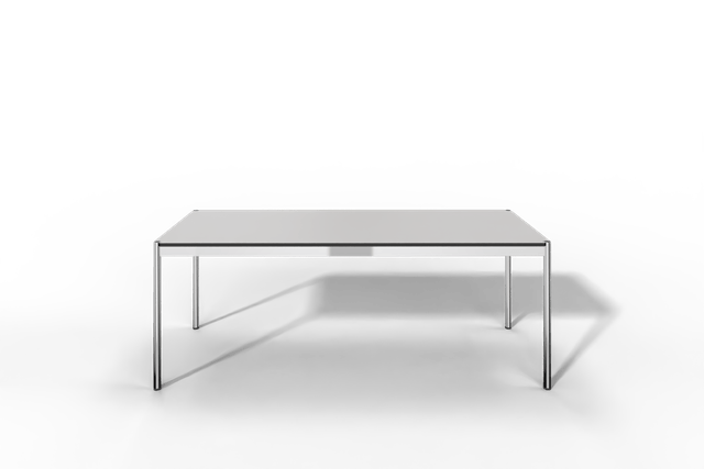 USM Haller Tisch, Tiefe 750 mm, in Kunstharz, aus 4 Farben wählbar, Tischlänge wählbar