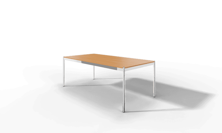USM Haller Tisch, Tiefe 1000 mm, Holz furniert, geölt / lackiert, Oberfläche wählbar, Länge wählbar Produktbild