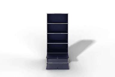 USM Haller Regal 750 mit 2 Klapptüren und 3 offenen Fächern Produktbild