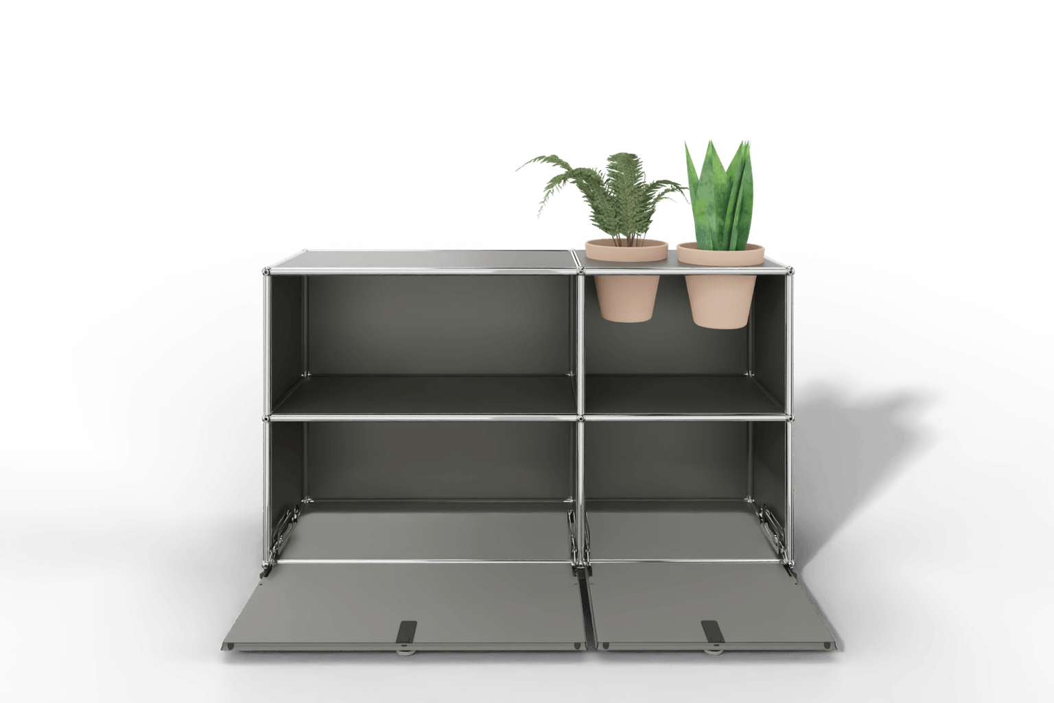 USM Haller Sideboard mit Klapptüren und Pflanzeneinsatz Produktbild