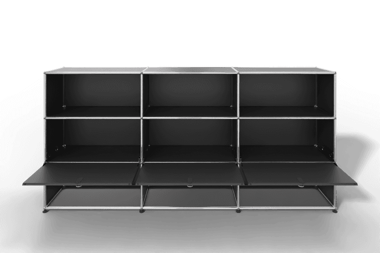 USM Haller Highboard mit 3 Klapptüren und 6 offenen Fächern Produktbild