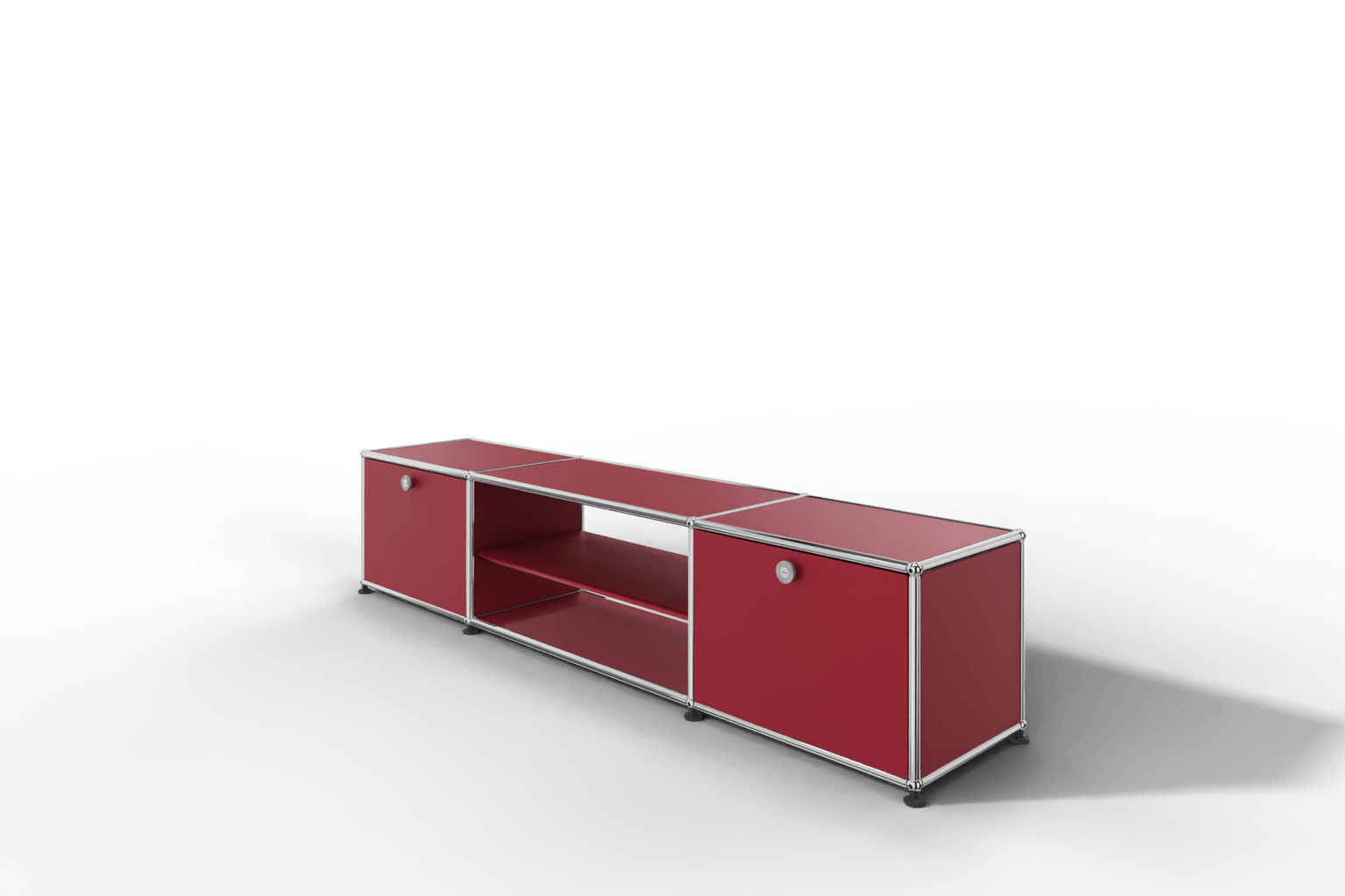 USM Haller TV-Lowboard mit Mittelteil und Zwischentablar Produktbild