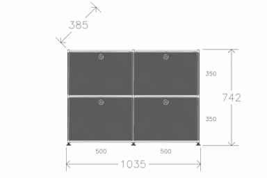 Ries+Kramer Sideboard Vollchrom Produktbild