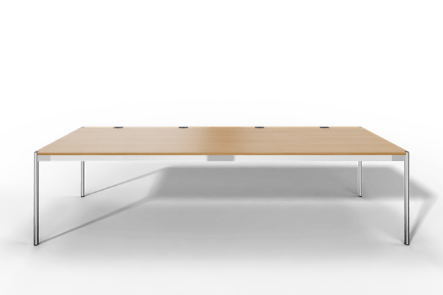 USM Haller Tisch Plus,Tiefe 1000 mm, Oberfläche Holz furniert