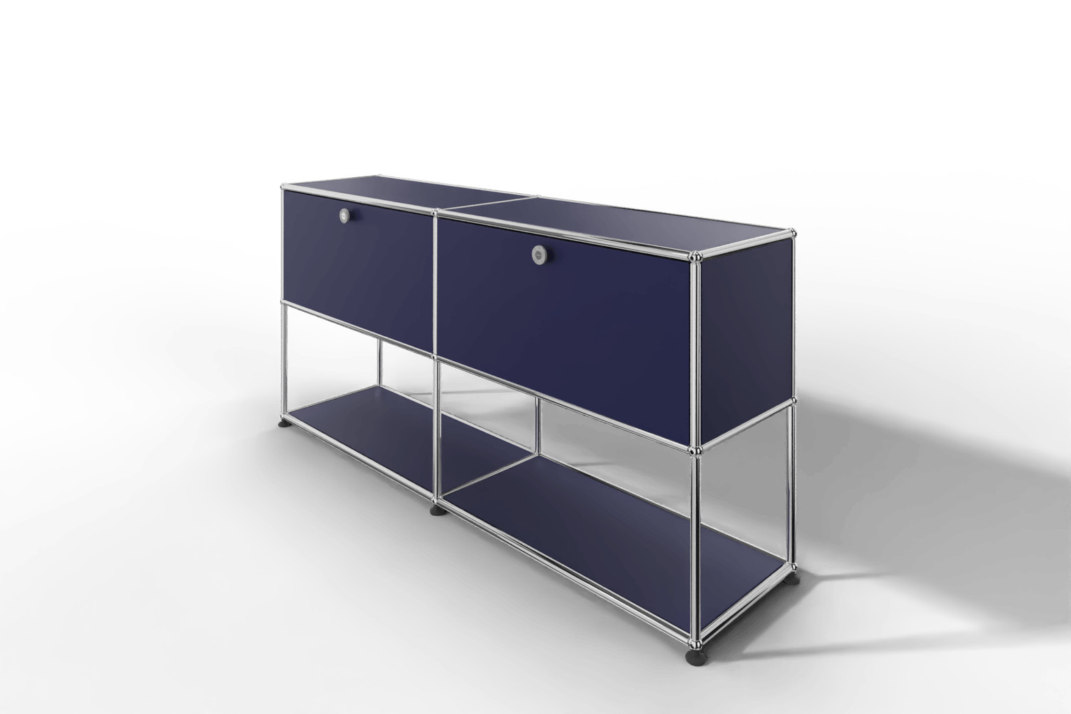 USM Haller Sideboard, 2 Klapptüren, untere Ebene offen Produktbild