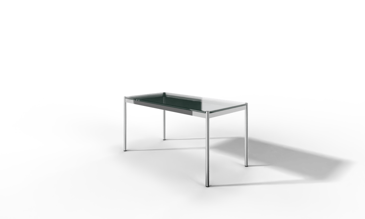 USM Haller Glastisch, Tiefe 750 mm, Länge wählbar Produktbild