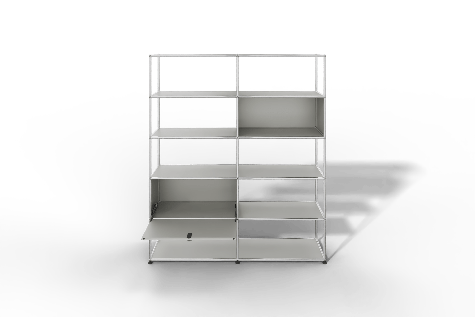 USM Haller Regalwand, offene und geschlossene Fächer kombiniert Produktbild