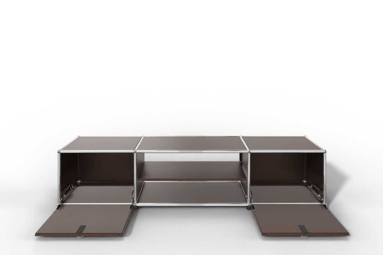 USM Haller TV-Lowboard mit Mittelteil und Zwischentablar Produktbild
