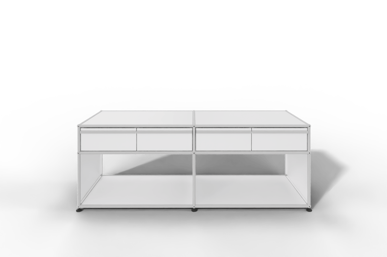 USM Haller Sideboard, mit 4 Schubladen A6 und 2 offenen Fächern. Tiefe 50 cm. Produktbild