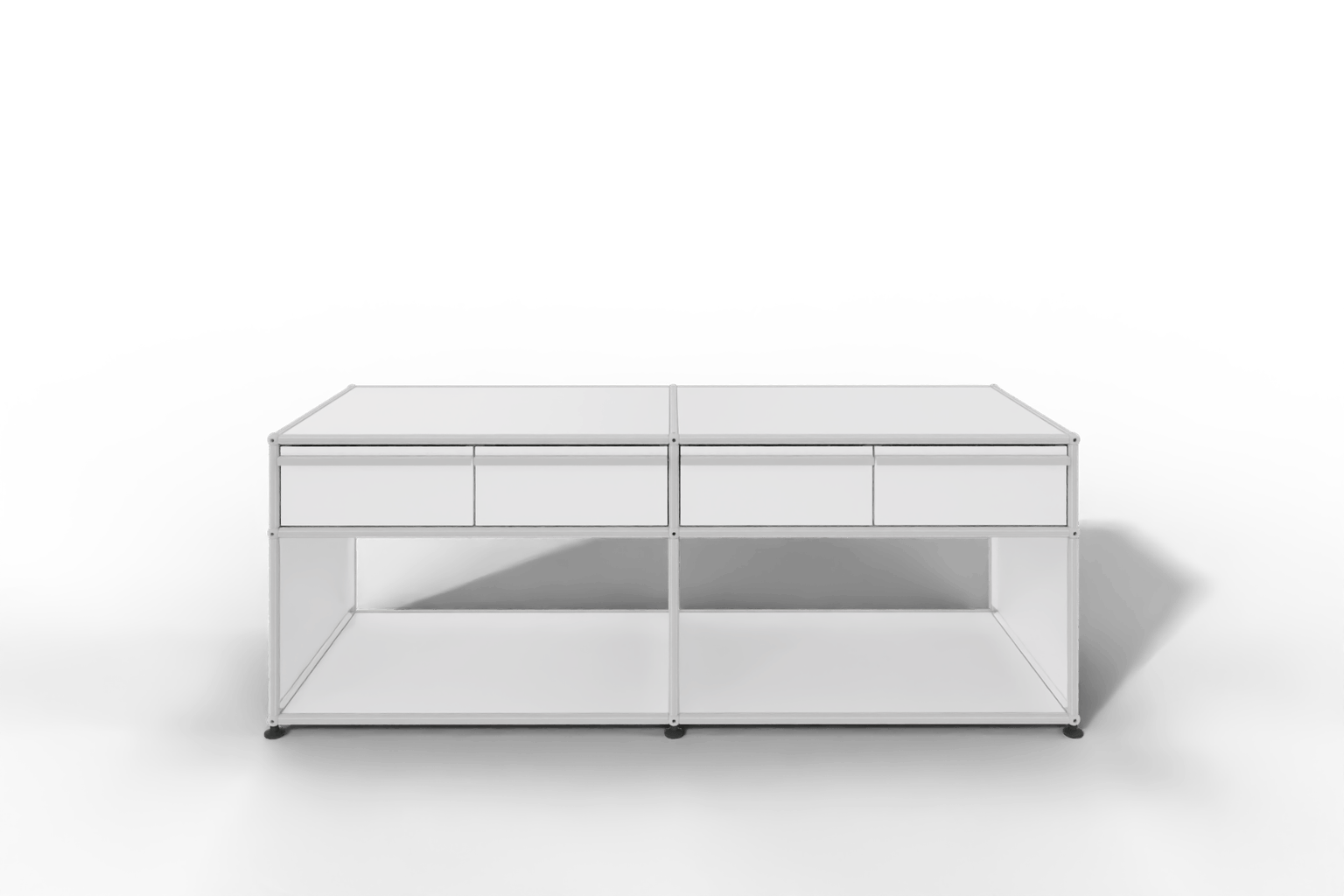 USM Haller Sideboard, mit 4 Schubladen A6 und 2 offenen Fächern. Tiefe 50 cm. Produktbild