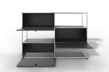 USM Haller Highboard/Raumteiler, 3 offene Elemente, 3 Klapptüren Produktbild