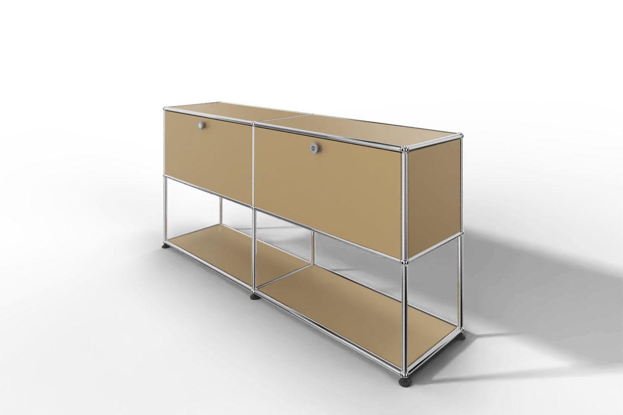 USM Haller Sideboard, 2 Klapptüren, untere Ebene offen Produktbild