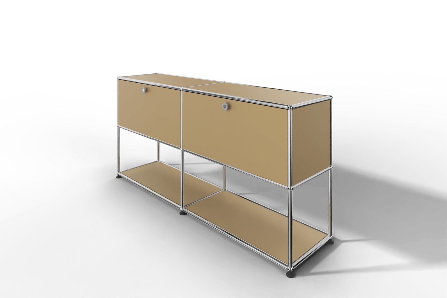 USM Haller Sideboard, 2 Klapptüren, untere Ebene offen Produktbild