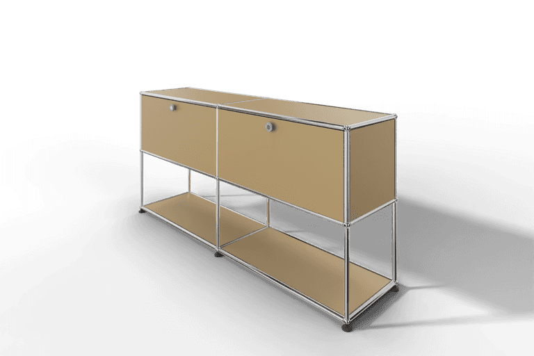 USM Haller Sideboard, 2 Klapptüren, untere Ebene offen Produktbild