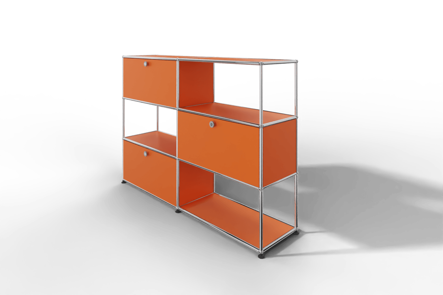 USM Haller Highboard/Raumteiler, 3 offene Elemente, 3 Klapptüren Produktbild