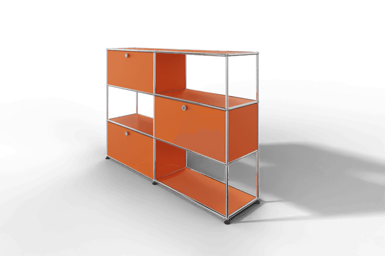 USM Haller Highboard/Raumteiler, 3 offene Elemente, 3 Klapptüren Produktbild