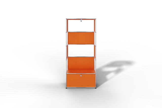 USM Haller Garderobe, 750 mm breit, mit Klapptüre