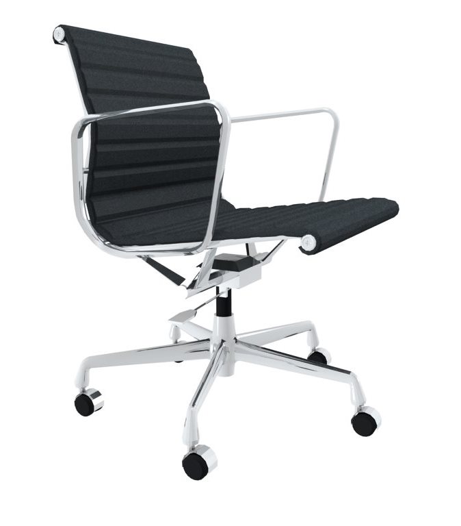 Vitra Aluminium Chair EA117, Drehstuhl, Leder Produktbild