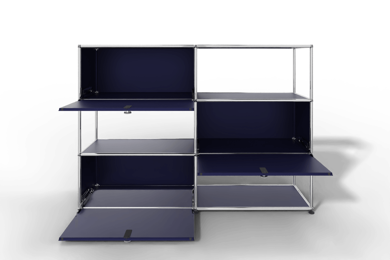 USM Haller Highboard/Raumteiler, 3 offene Elemente, 3 Klapptüren Produktbild