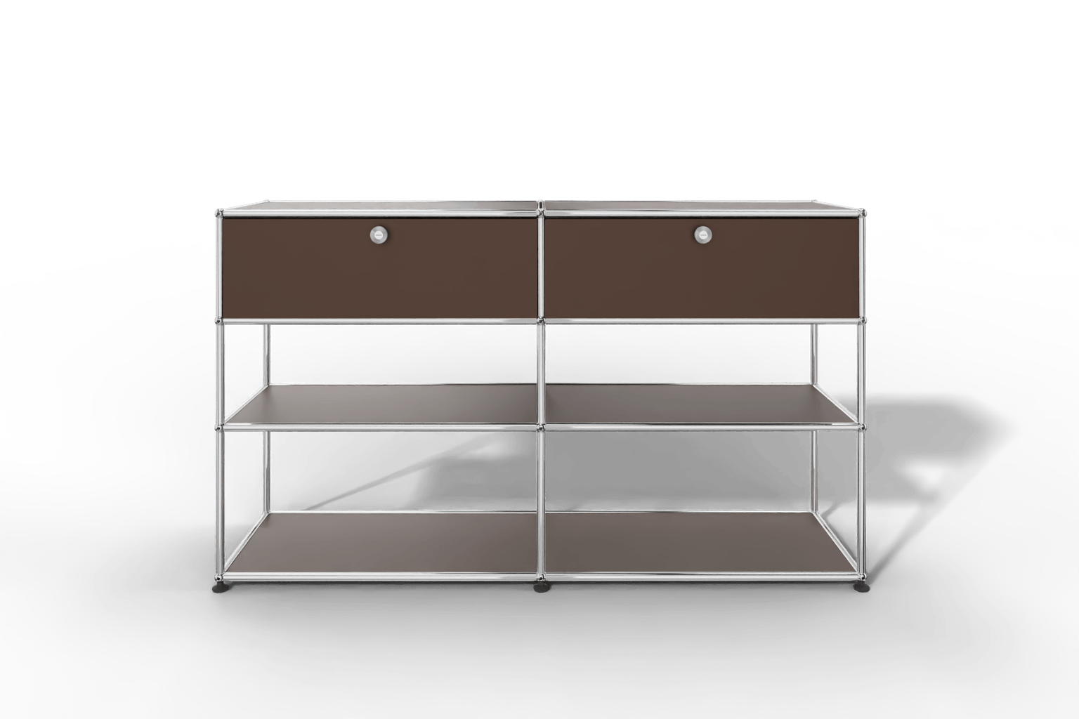 USM Haller Highboard mit 2 Klapptüren und 2 offenen Ebenen Produktbild