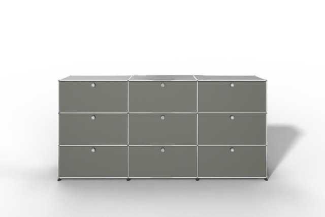 USM Haller Highboard mit 9 Klapptüren