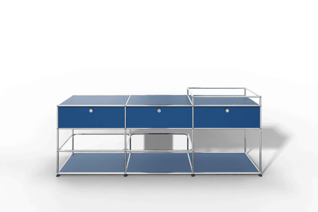 Sideboard mit 3 Klapptüren und offenen Fächern