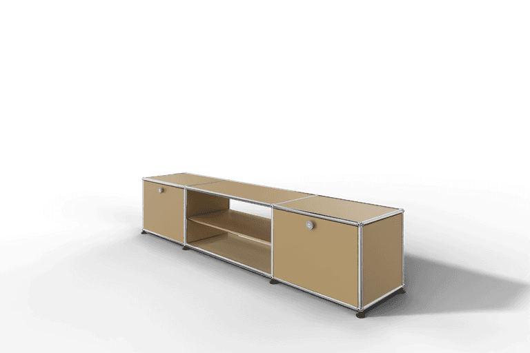 USM Haller TV-Lowboard mit Mittelteil und Zwischentablar Produktbild
