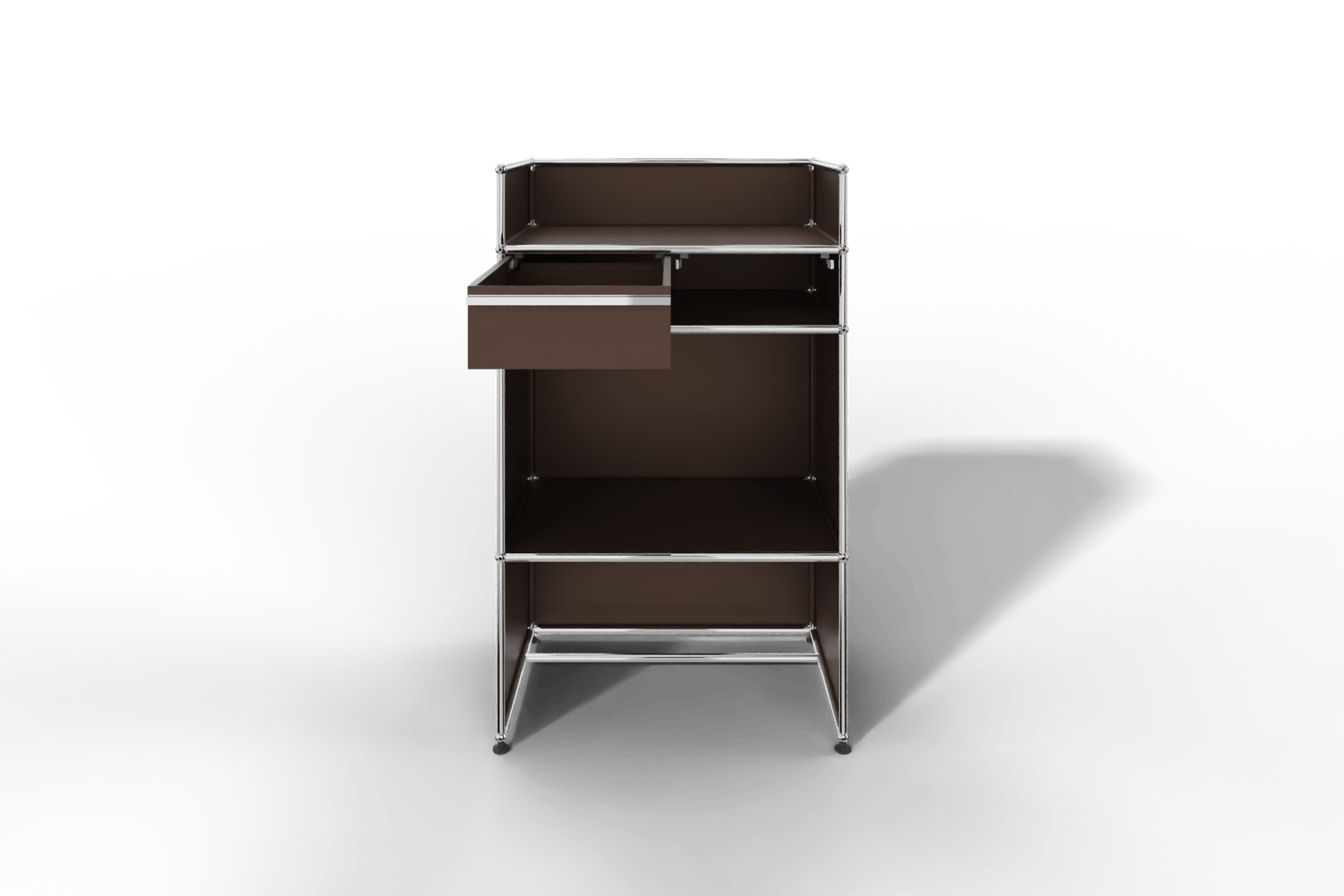 USM Haller Steharbeitsplatz mit Schubkasten A6 und Stifteinlage Produktbild